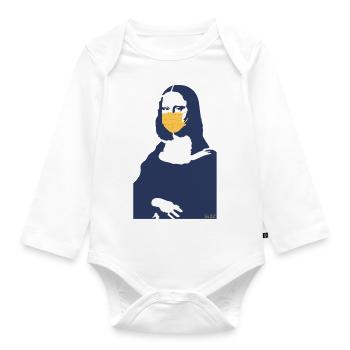 Corona Lisa - Body Bébé bio manches longues - blanc - Devant