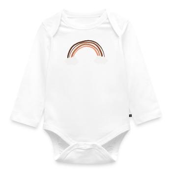 Patentantes ask Godi ask godfather baptism baby - Organic Longsleeve Baby Bodysuit - white - Front