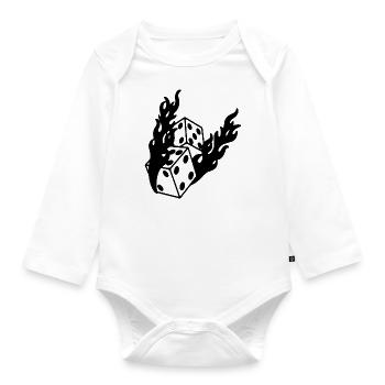 SAY - Organic Longsleeve Baby Bodysuit - white - Front