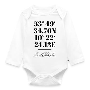 Bad Oldesloe - Organic Longsleeve Baby Bodysuit - white - Front