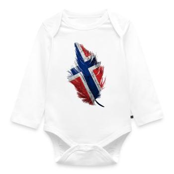 Feather Norway - Organic Longsleeve Baby Bodysuit - white - Front