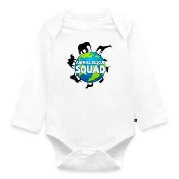 Animal Shelter Animal Rescue Squad Animal Welfare - Organic Longsleeve Baby Bodysuit - white - Front