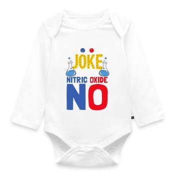 Vous voulez entendre une blague NON Scientifique drôle Science - Body Bébé bio manches longues - blanc - Devant