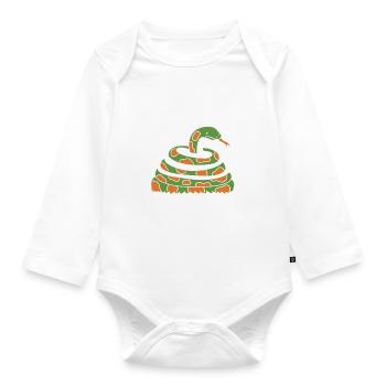 Snake Whisperer Funny Snake Reptile Owner - Baby Bio-Langarm-Body - Weiß - Vorne