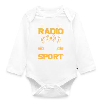 Ham Radio C’est Contact Sport Drôle Jambon Amateur - Body Bébé bio manches longues - blanc - Devant