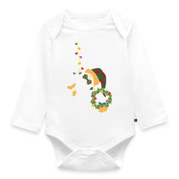 Noël Noël Gnomies - Body Bébé bio manches longues - blanc - Devant