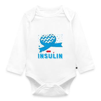 Je peux tout faire sauf l’insuline de type 1 - Body Bébé bio manches longues - blanc - Devant