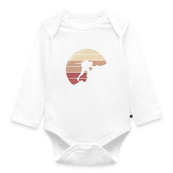 Motivation motivieren Karriere Positiv Geschenk - Baby Bio-Langarm-Body - Weiß - Vorne