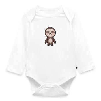 Ich habe heute keine Lust, irgendetwas zu tun. - Baby Bio-Langarm-Body - Weiß - Vorne