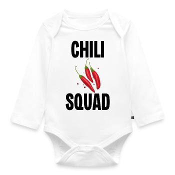 Chili Squad - Organic Longsleeve Baby Bodysuit - white - Front