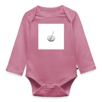 Soupe Style Anime Pho - Body Bébé bio manches longues - mauve - Devant
