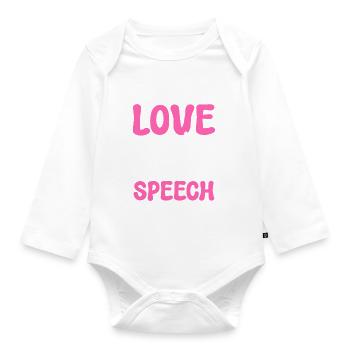 Speech pathologist - Organic Longsleeve Baby Bodysuit - white - Front