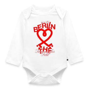 Tempelhofer Feld skater - Baby Bio-Langarm-Body - Weiß - Vorne
