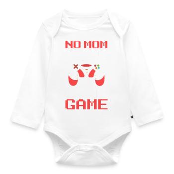 No Mom I Can't Pause An Online Game Spieler - Baby Bio-Langarm-Body - Weiß - Vorne