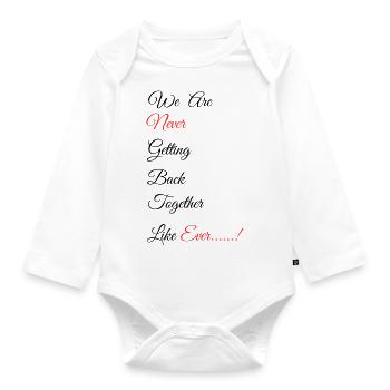 back together - Organic Longsleeve Baby Bodysuit - white - Front