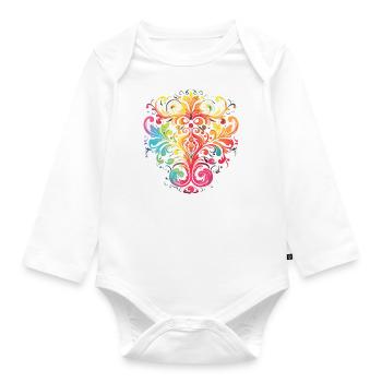 Glowing Roots - Organic Longsleeve Baby Bodysuit - white - Front