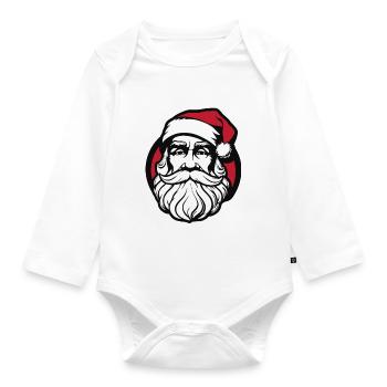 Big Nick Energy Drôle Père Noël - Body Bébé bio manches longues - blanc - Devant
