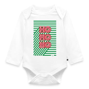 Ho Ho Ho - Frappe - Body Bébé bio manches longues - blanc - Devant
