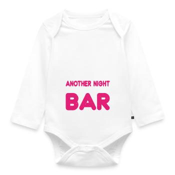 Another Night At The Bar 3 - Organic Longsleeve Baby Bodysuit - white - Front