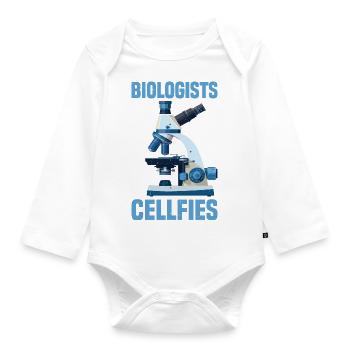 Biologists Take Cellfies 2 - Baby Bio-Langarm-Body - Weiß - Vorne
