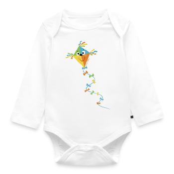 Herbstdrache - Baby Bio-Langarm-Body - Weiß - Vorne