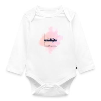 Motivation - Organic Longsleeve Baby Bodysuit - white - Front
