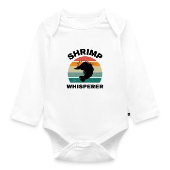 Shrimp Whisperer - Angelliebhaber - Baby Bio-Langarm-Body - Weiß - Vorne