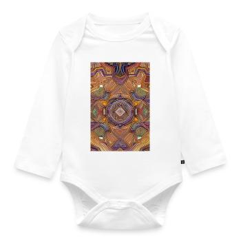 Formen und Muster - Baby Bio-Langarm-Body - Weiß - Vorne