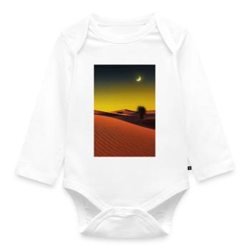 Arabian Desert - Organic Longsleeve Baby Bodysuit - white - Front