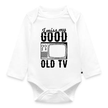 CTR TV - Baby Bio-Langarm-Body - Weiß - Vorne