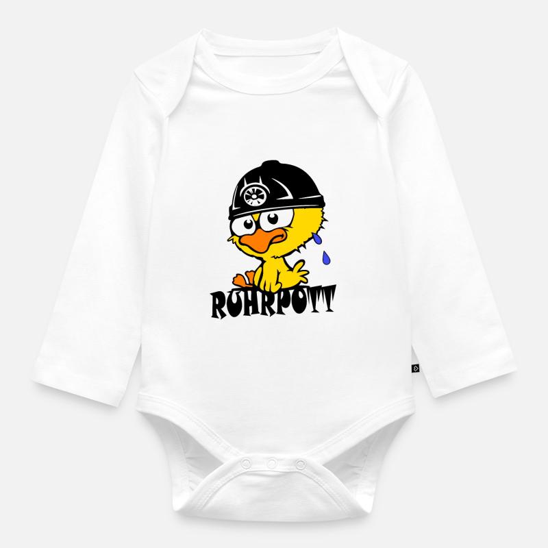 Poussin de Ruhrpott - Body Bébé bio manches longues - blanc