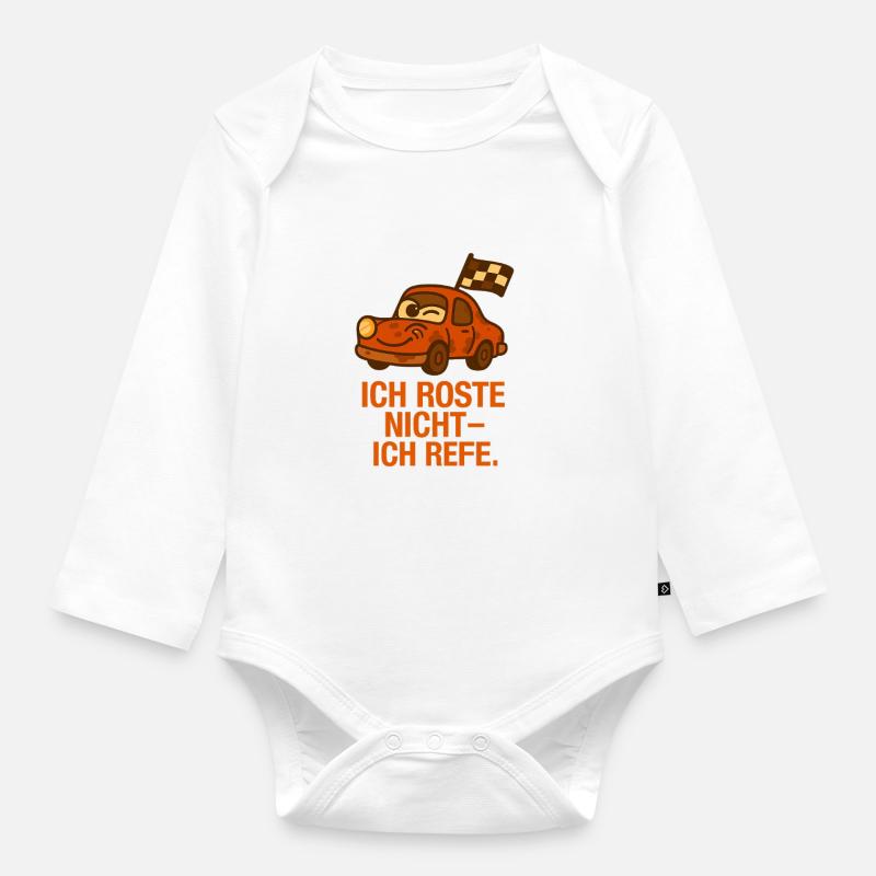 Ich_Roste_nicht_ich_Reife - Body Bébé bio manches longues - blanc