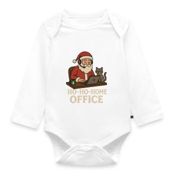 Ho Ho Home Office - Baby Bio-Langarm-Body - Weiß - Vorne