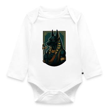 Anubis - Baby Bio-Langarm-Body - Weiß - Vorne