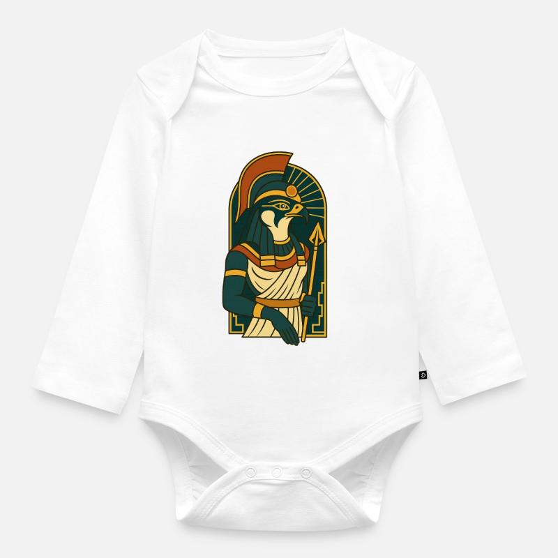 Horus - Body Bébé bio manches longues - blanc