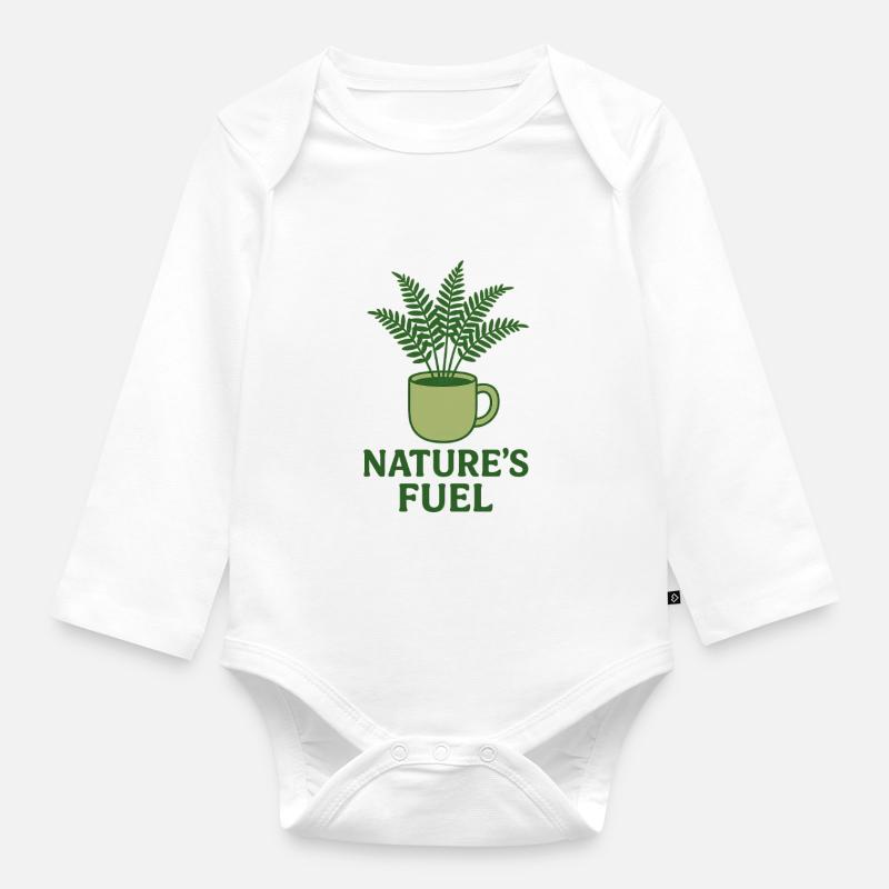 Carburant de la nature - Body Bébé bio manches longues - blanc
