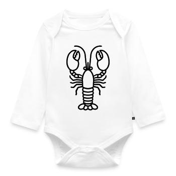 Hummer - Baby Bio-Langarm-Body - Weiß - Vorne