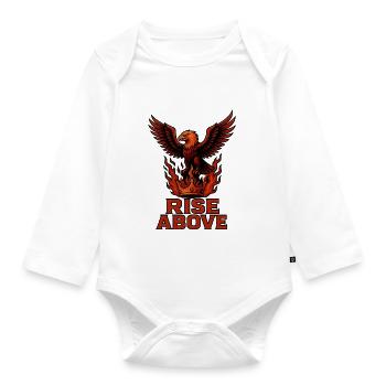 Rise Above – Macht und Ruhm - Baby Bio-Langarm-Body - Weiß - Vorne