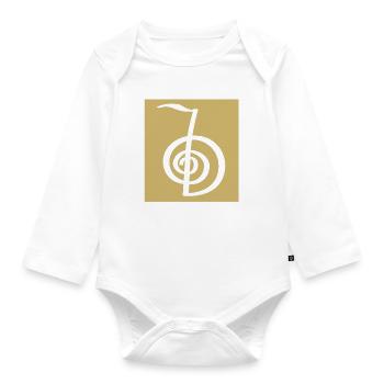 Reiki Master Reiki Symbol Reiki - Organic Longsleeve Baby Bodysuit - white - Front