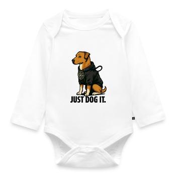 Fais-le chien - Body Bébé bio manches longues - blanc - Devant