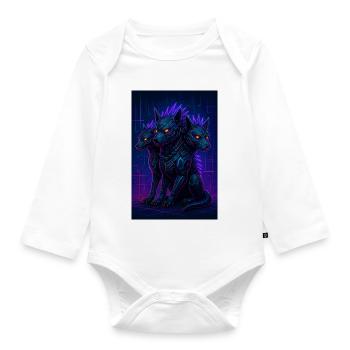 RockyZoo20 - Organic Longsleeve Baby Bodysuit - white - Front