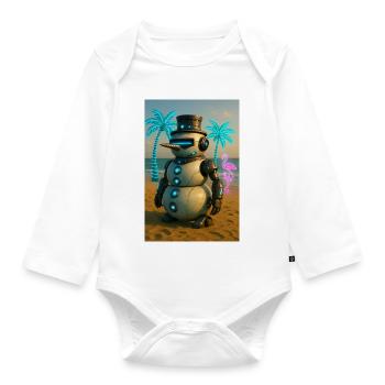 RockyZoo27 - Organic Longsleeve Baby Bodysuit - white - Front