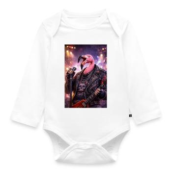 RockyZoo47 - Organic Longsleeve Baby Bodysuit - white - Front