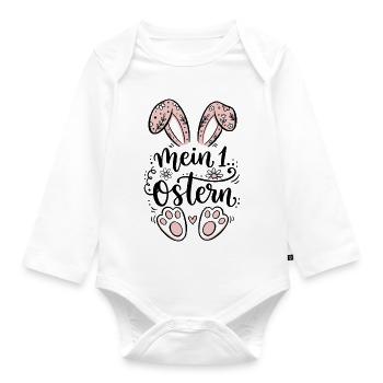 Mein erstes Ostern - Osterhase - Baby Bio-Langarm-Body - Weiß - Vorne