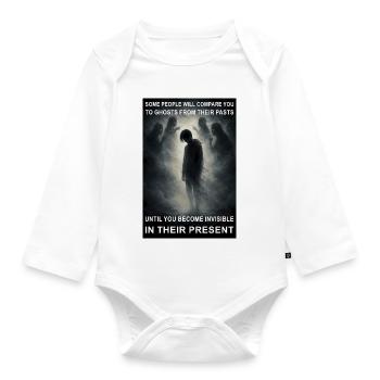 Fantômes du passé - Invisibles dans le présent - Body Bébé bio manches longues - blanc - Devant