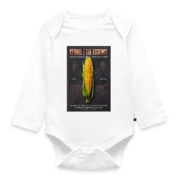 Kernel Essence: Origin & Form - Organic Longsleeve Baby Bodysuit - white - Front