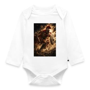 Stormbound Crusader Knight - Organic Longsleeve Baby Bodysuit - white - Front