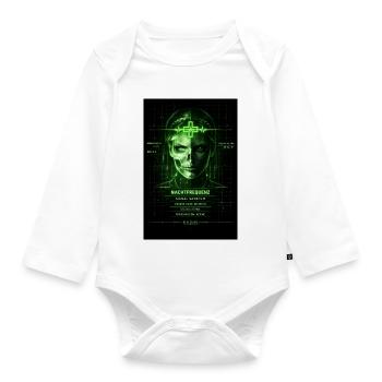 Nachtfrequenz Neonmedizin - Baby Bio-Langarm-Body - Weiß - Vorne