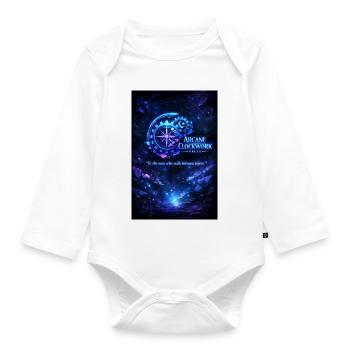 arcane_clockwork_poster_Neon_citate - Organic Longsleeve Baby Bodysuit - white - Front