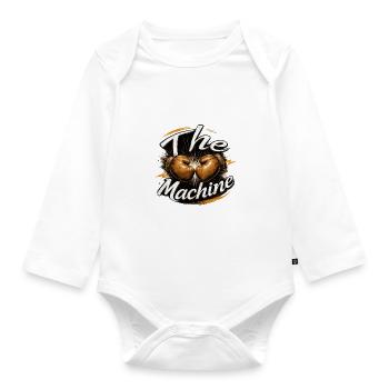 The Machine Boxing Power - Organic Longsleeve Baby Bodysuit - white - Front